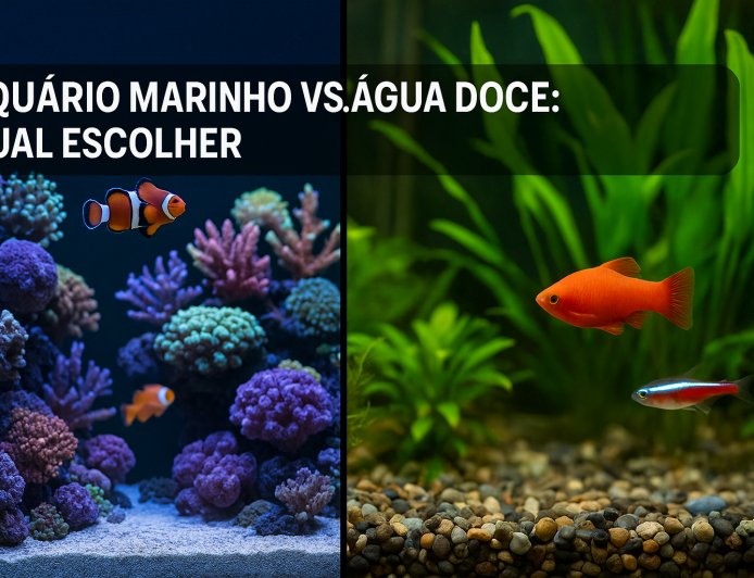 Aquário Marinho vs Água Doce: Qual Escolher?