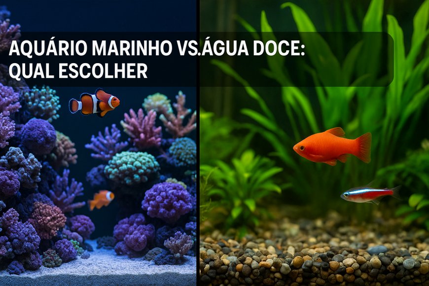 Aquário Marinho vs Água Doce: Qual Escolher?