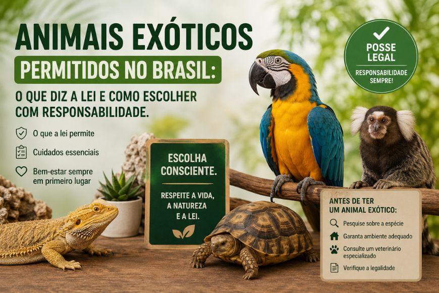 Animais Exóticos Permitidos no Brasil: O Que Diz a Lei e Como Escolher com Responsabilidade