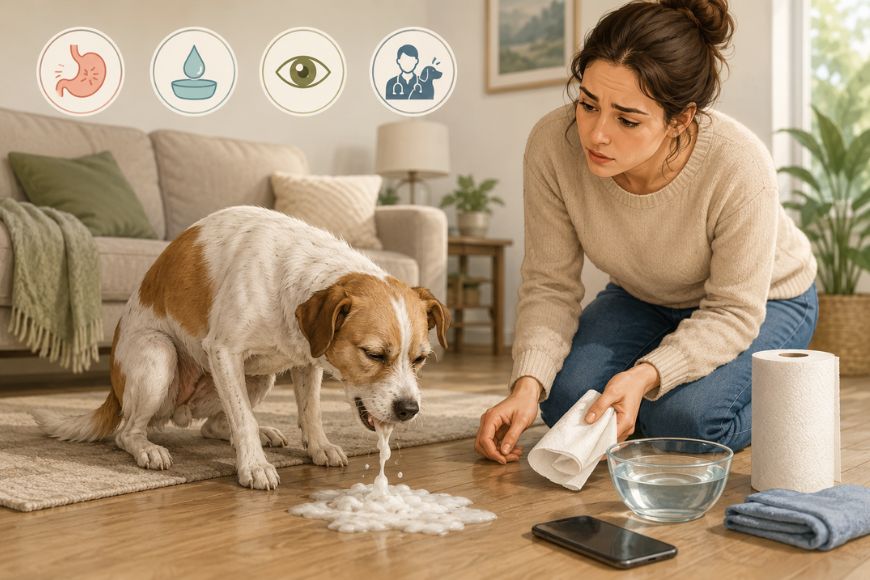 Cachorro Vomitando Espuma Branca: O Que Fazer, Possíveis Causas e Tratamento