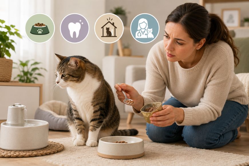 Gato Não Quer Comer: Causas Mais Comuns e o Que Fazer