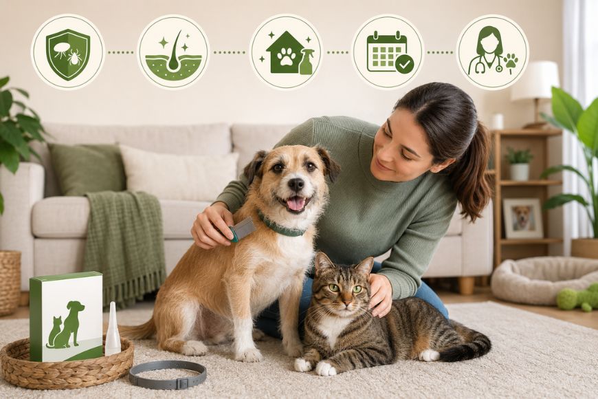 Pulga e Carrapato em Cães e Gatos: Prevenção e Tratamento Completo
