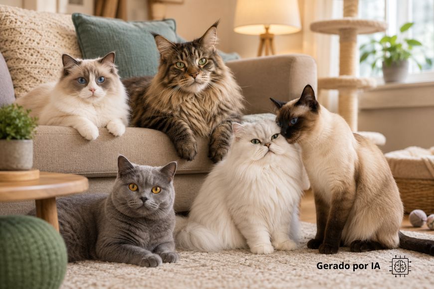 Raças de Gatos Mais Dóceis: Conheça os Felinos Mais Carinhosos para Ter em Casa