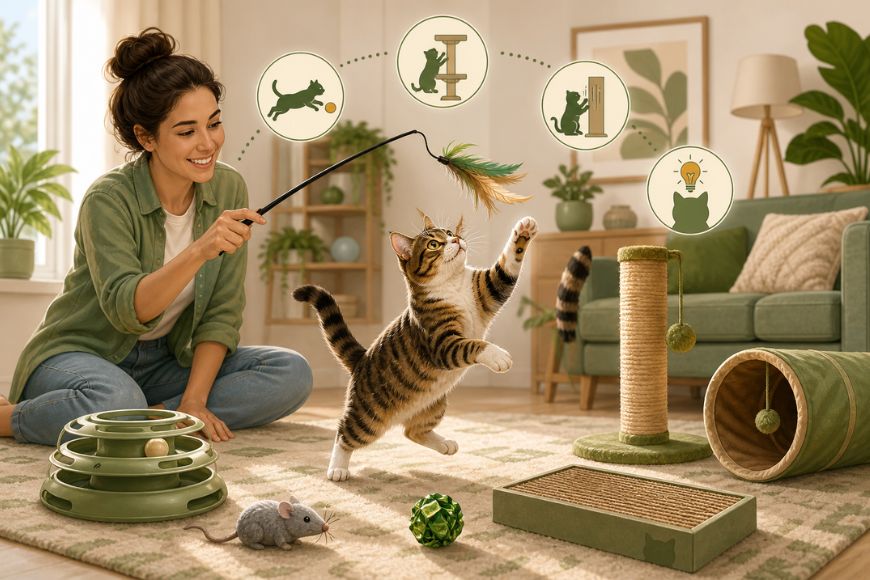 Brinquedos para gatos ativos