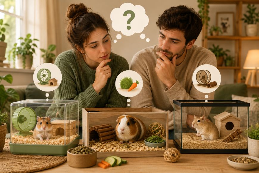 Hamster, porquinho da Índia ou gerbil: qual escolher?